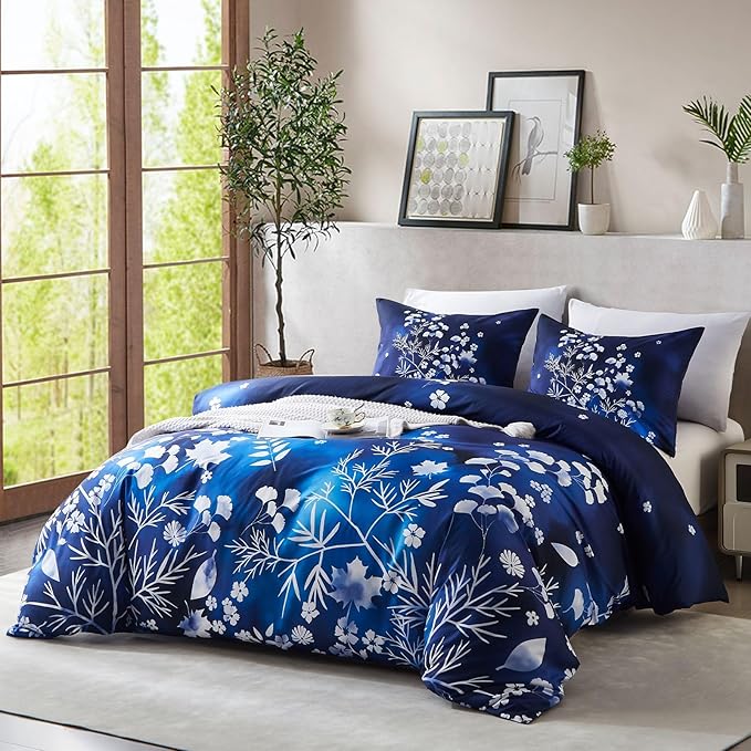 Cupocupa Duvet Cover King Size Set Boho Floral Pattern King Duvet Cover Set - Image 2