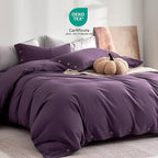 JELLYMONI 100% Washed Cotton Duvet Cover Twin – Soft, Breathable Linen-Look - Image 2
