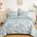 WONGS BEDDING Botanical Quilt Set King Size - Image 2