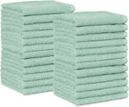Amazon Basics Highly Absorbent, Fast Drying 100% Cotton Washcloths by AmazonBasics