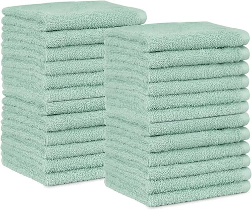 Amazon Basics Highly Absorbent, Fast Drying 100% Cotton Washcloths by AmazonBasics