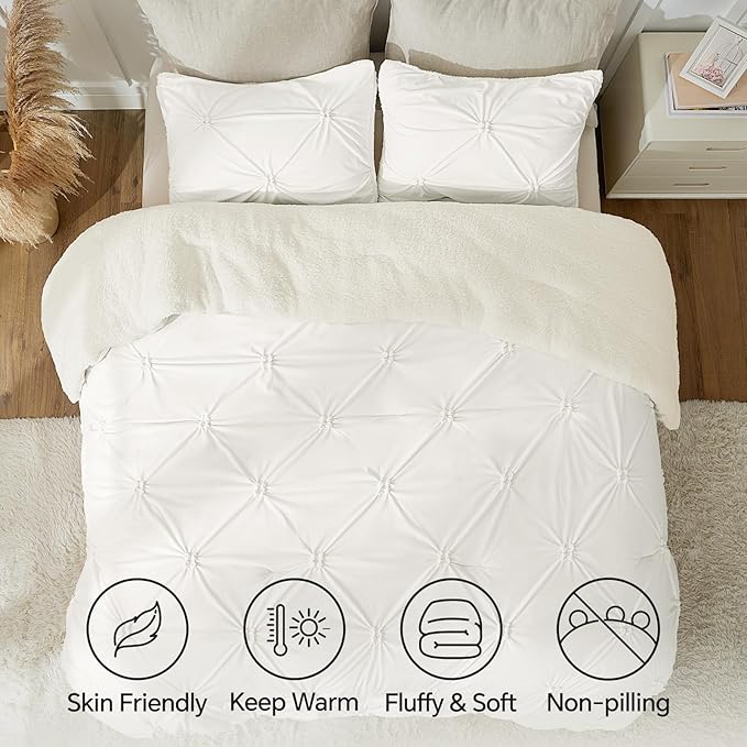 BEDELITE Pintuck Fluffy Twin Comforter Set - Image 6
