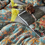 mixinni Vintage Style Garden Flower Duvet Cover Set - Image 5
