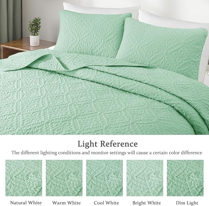Exclusivo Mezcla Twin Quilt Bedding Set, Lightweight Soft Bedspreads Coverlets - Image 3