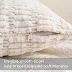 Aegero Pack of 2 Corduroy Decorative Throw Pillow Covers 12x20 InchSoft Boho - Image 3