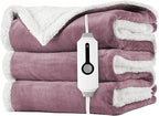 LaffyLo Heated Throw Blanket 50 x 60, Fast Heating Electric Blanket, Dual-Sided by LAFFYLO