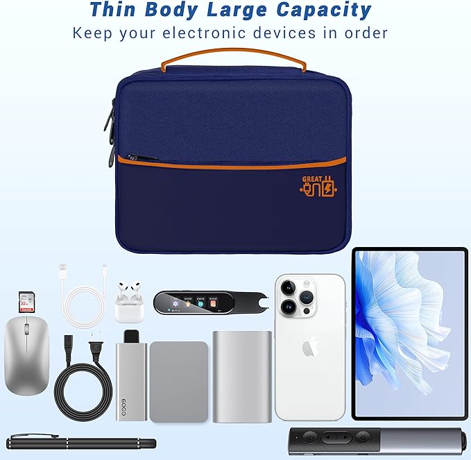 Electronics Organizer, Travel Cord Organizer Pouch, Portable Cable Organizer - Image 2