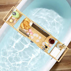 Bathtub Tray - Luxury Bamboo Bathtub Tray - Image 6