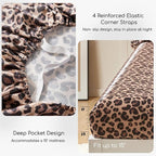 MR&HM Satin Bed Sheets with Elastic Corner Straps, King Size Sheets Set - Image 5