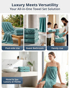 LANE LINEN 100% Pure Cotton Bath Sheets - Image 7