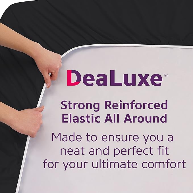 DeaLuxe California King Fitted Sheet Deep Pocket - Image 4