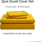 PURE ERA Jersey Knit Duvet Cover Set 100% T-Shirt Cotton Super Soft Comfy 3pc - Image 7
