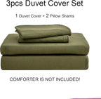 PURE ERA Jersey Knit Duvet Cover Set 100% T-Shirt Cotton Super Soft Comfy 3pc - Image 7