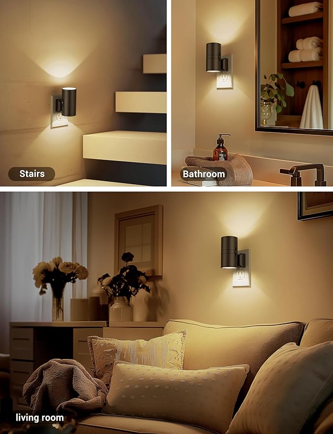 Night Lights Plug into Wall, Dimmable Night Light Plug in, Modern Night Lights - Image 5