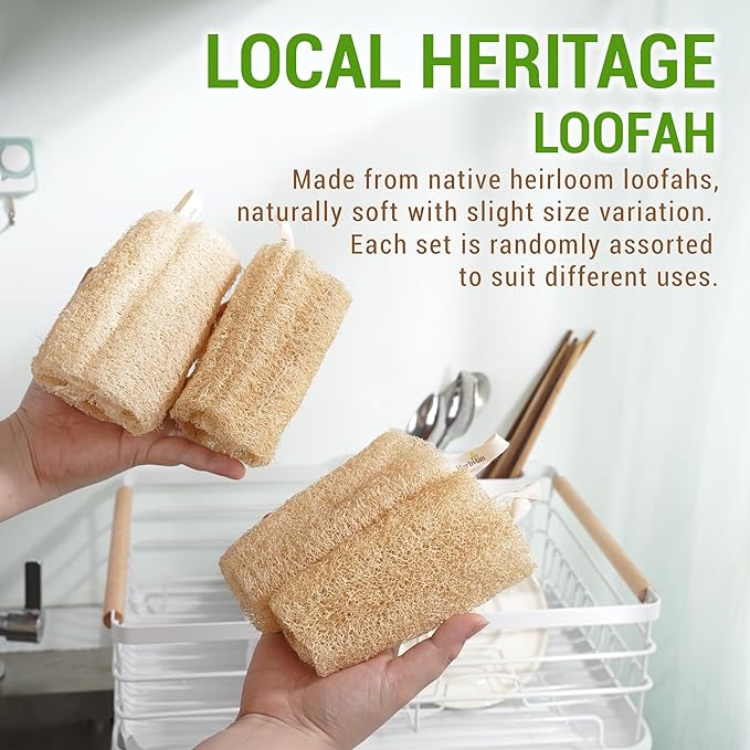 Natural Vietnamese Loofah Sponge, 100% Plant-Based Luffa Exfoliating Body - Image 6