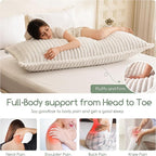 HIGOGOGO Memory Foam Body Pillow, Thickened Large Long Bed Pillow - Image 3
