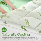 Mattress Topper Twin XL Size Viscose Derived from Bamboo, Thick Soft Pillow Top - Image 4