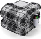 Black Heated Blanket Electric Throw, 50X60 Heating Throw - Image 9