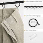 WdFour 30x30 Inch Pinch Pleated Blackout Cafe Curtains - Image 5