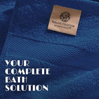 Navy Bath Towel Set of 6 - Image 3