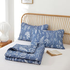 JANZAA Twin Quilt Infinity Blue Quilt Bed Spread Boho Quilt - Image 7