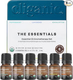 Cliganic Organic Aromatherapy Essential Oils Set, 100% Pure Natural by Cliganic