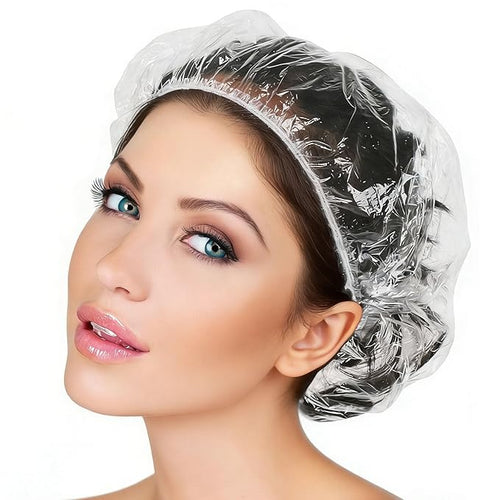 100PK 50cm/20in Large Disposable Shower Caps Waterproof Hair Bath Caps by Unknown