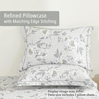 LEMIROE Floral Cotton Comforter Twin Size - Image 4