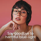 Gaoye Blue Light Blocking Glasses Women/Men, Fashion Cat Eye Fake Eyeglasses UV - Image 2