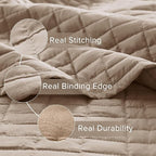 Comfort Spaces Kienna Quilt Set- Double Sided Stitching Design Summer Blanket - Image 4