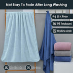 JML Bath Towels Set of 2, Large Microfier Body Towel - Image 6