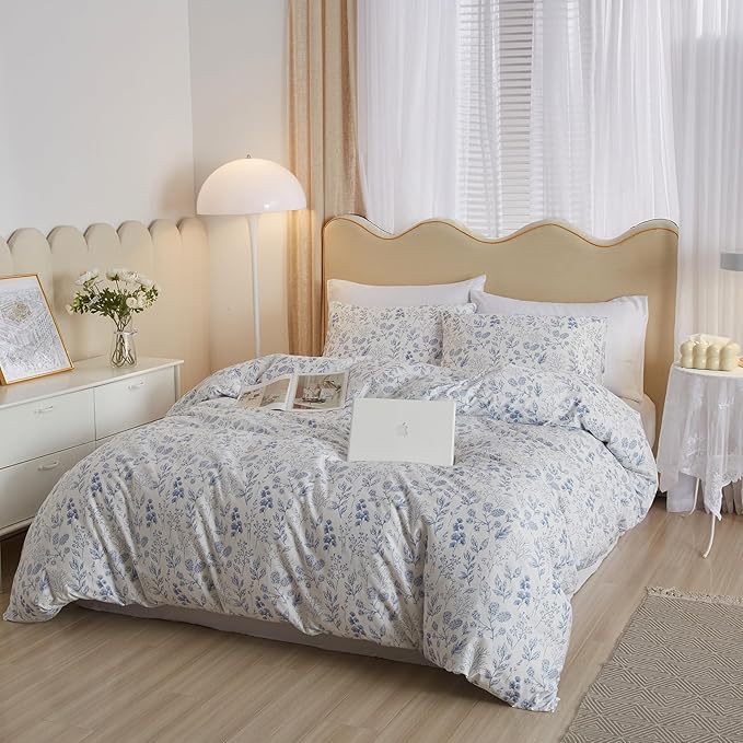 mixinni Blue Flowers Duvet Cover - Image 3