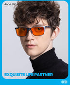 ANYLUV Blue Light Glasses Men, Relieve Eyestrain and Eye Protection, Al-Mg - Image 2