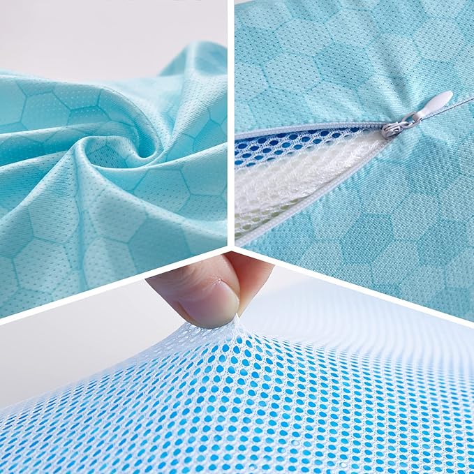 EUCIOR Cooling Gel Pillow, Memory Foam Cooling Gel Pillow, Cooling Orthopedic - Image 9