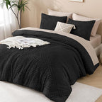 Andency Black Comforter Set Full, 3 Pieces Boho Lightweight Fluffy Bedding - Image 6