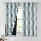 Beauoop 100% Blackout Curtains 45 Inches Long 2 Panels by Beauoop