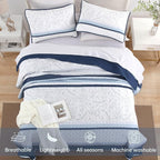 DJY Striped Quilt Set Queen Size - Image 3