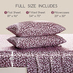 MR&HM Satin Bed Sheets with Elastic Corner Straps, Full Size Sheets Set - Image 2