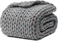 YnM Chenille Weighted Blanket, Handmade Chunky Knitted Design, Soft and Cozy by YNM