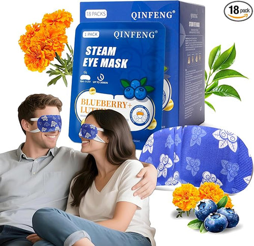 18 Packs Steam Eye Mask Self Heating Heated Eye Mask by QINFENG