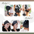 myHomeBody Hair Towel Wrap, Luxury Quick Drying Turban, Ultra Soft Absorbent - Image 4