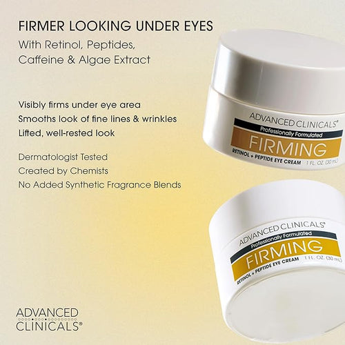 Advanced Clinicals Advanced Firming Retinol Body Lotion + Retinol Eye Cream - Image 2