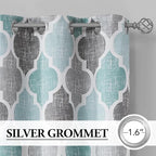 Beauoop 100% Blackout Curtains 45 Inches Long 2 Panels - Image 2