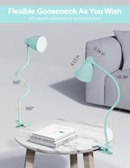 BOHON Desk Lamp with Clamp, 10W 38 LED Clip on Light, 5 Color 10 Brightness - Image 5