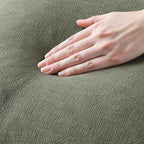 MIULEE Decorative Throw Pillow Covers Neutral Linen Fringe Throw Pillows Euro - Image 2