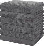 HOMEXCEL 6 Pack Bath Towel Set, Microfiber Ultra Soft Highly Absorbent Bath by HOMEXCEL