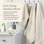 Springtree Home Luxury Viscose from Bamboo Bath Towel Set 6 Piece Set | 35% - Image 3