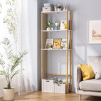 AmazerBath Over The Toilet Storage Bamboo, Bathroom Storage Organizer Shelf - Image 6