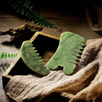 BBTO 2 Pcs Jade Comb for Scalp Massage Gua sha Comb for Head Body spa Hair - Image 3