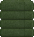Belizzi Home 4 Pack Bath Towel Set 27x54, 100% Ring Spun Cotton, Ultra Soft by Unknown